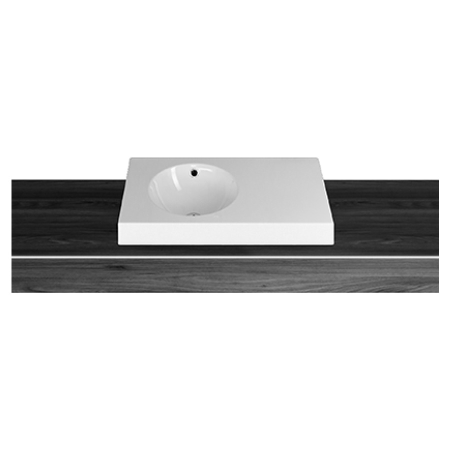 Lavabo à poser ORBIS VARIO
44-110 x 45 x 8 cm, acier
avec trop-plein, sans tablette
de robinetterie, lavabo à
gauche, MESURES EXACTES
SELON PRISE DE MESURE