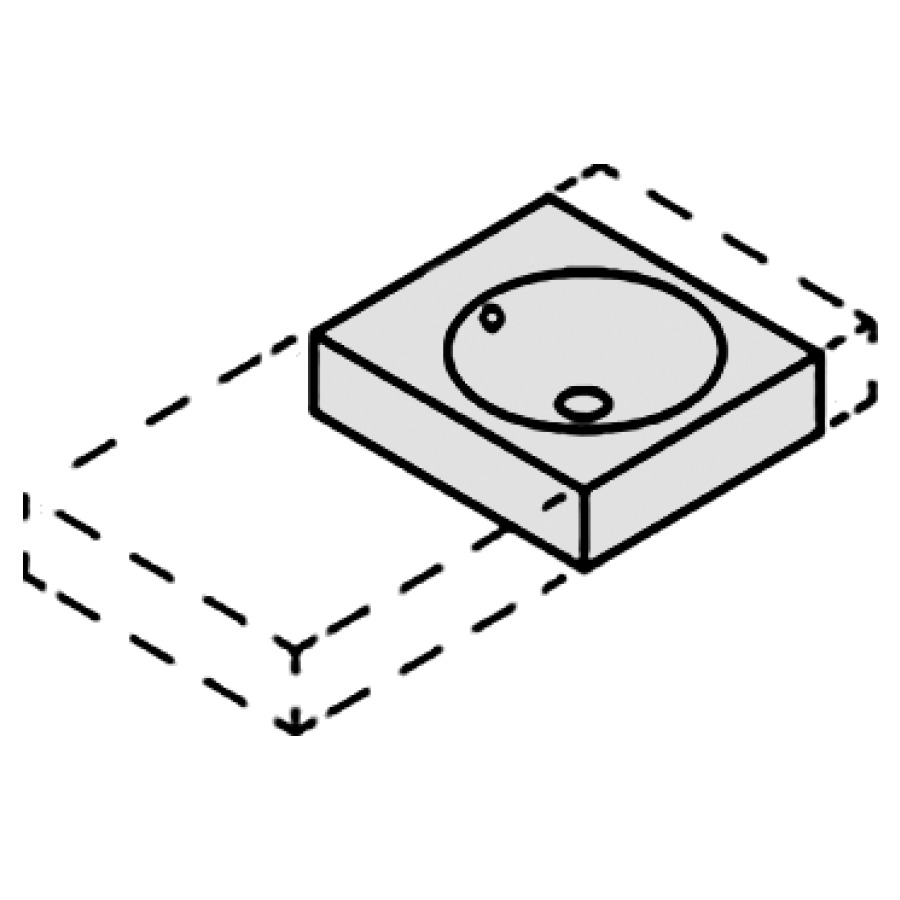 Lavabo ORBIS VARIO
44-102 x 45 x 12,5 cm, acier
avec trop-plein, sans tablette
de robinetterie, lavabo à
droite, MESURES EXACTES
SELON PRISE DE MESURE