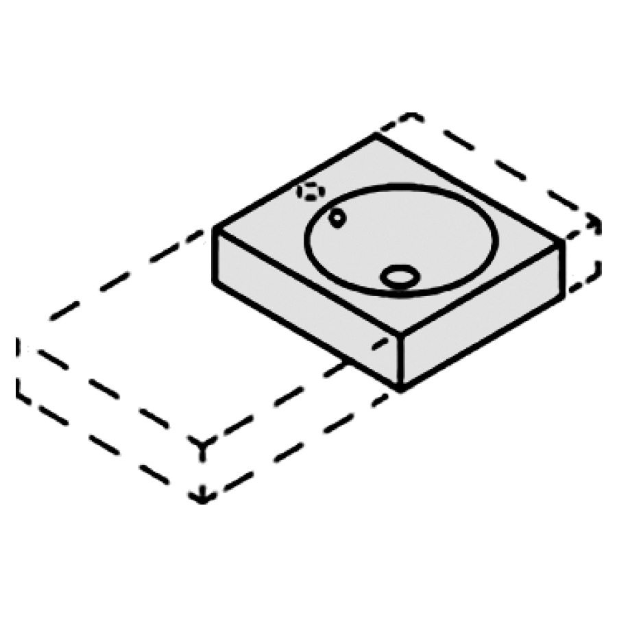 Lavabo ORBIS VARIO
44-102 x 50 x 12,5 cm, acier
avec trop-plein, avec tablette
de robinetterie, lavabo à
droite, MESURES EXACTES
SELON PRISE DE MESURE