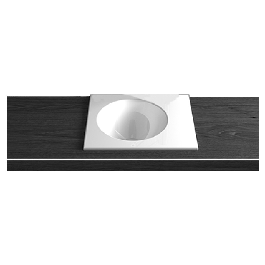 Lavabo à insérer ORBIS MINI
35 x 30 x 1 cm, acier
sans trop-plein, lavabo à
gauche