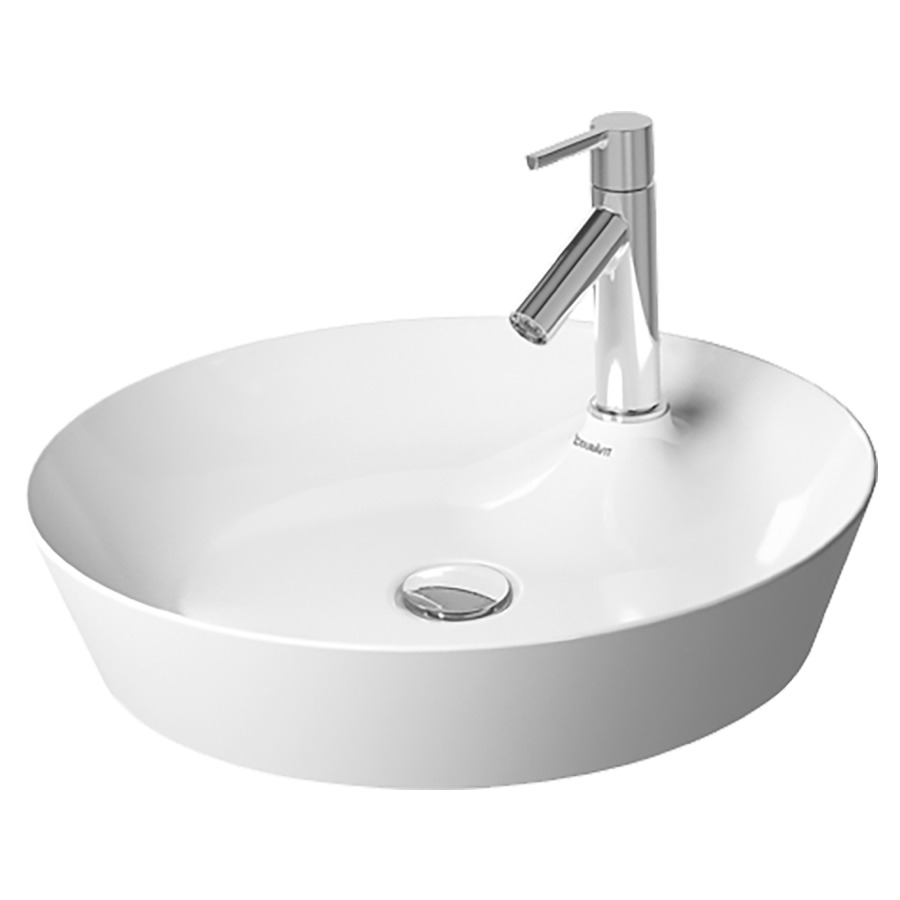 Lavabo à poser CAPE COD
D 48 cm, céramique
DuraCeram, sans trop-plein
coloris intérieur blanc mat
