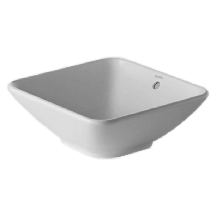 Lavabo à poser BACINO
42 x 42 cm, céramique
avec trop-plein
matériel de fixation