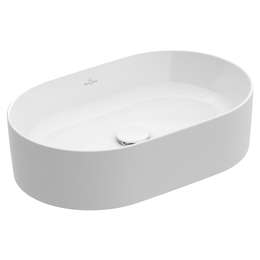 Lavabo à poser COLLARO
56 x 36 cm, céramique, ovale
sans trop-plein