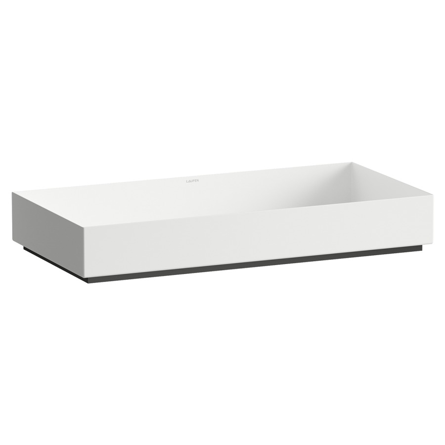Lavabo à poser METAPHOR
75 x 37,5 cm
acier vitrifié, vidage avec
cache, sans trop-plein
matériel de fixation