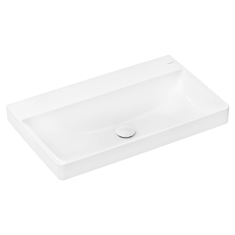 Lavabo XELU Q
80 x 48 x 8 cm
céramique, sans trop-plein
SmartClean, avec garniture
d'écoulement non verrouillable
adapté au soubassement 243 039