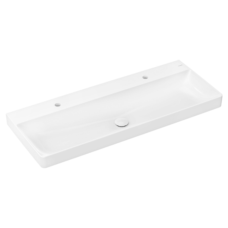 Lavabo XELU Q
120 x 48 x 8 cm
céramique, sans trop-plein
SmartClean, avec garniture
d'écoulement non verrouillable
adapté au soubassement 243 041