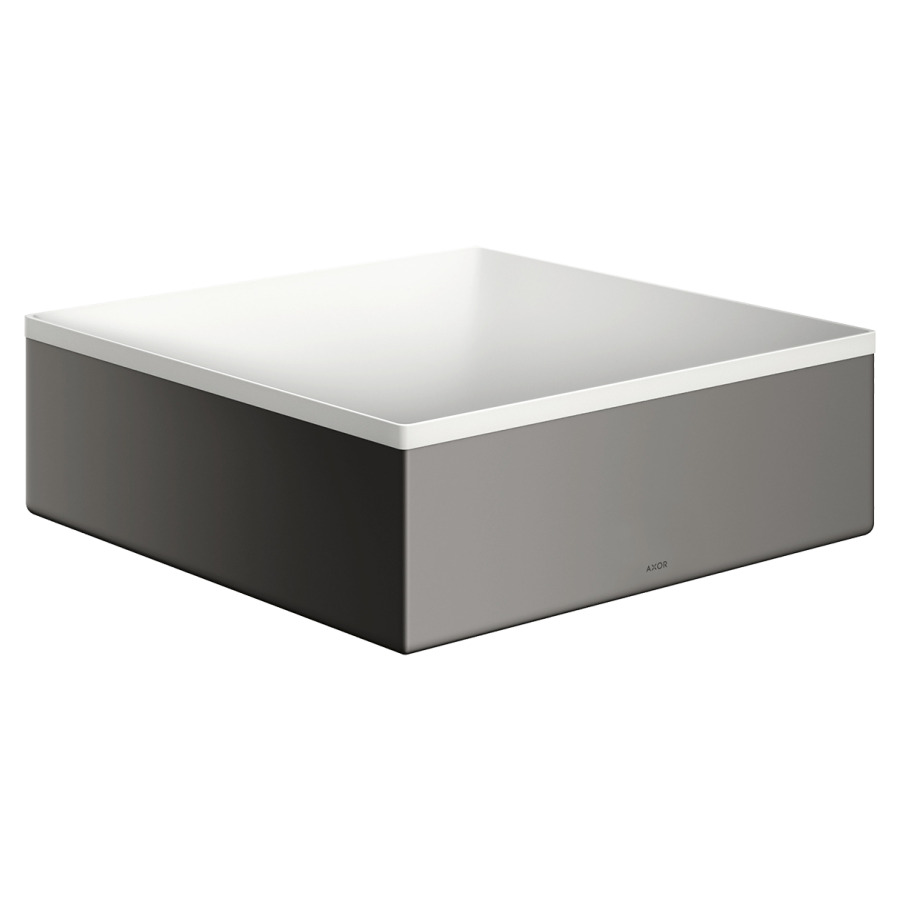 Lavabo à poser SUITE
28,5 x 28,5 cm, H 9,5 cm
SolidSurface, sans trop-plein