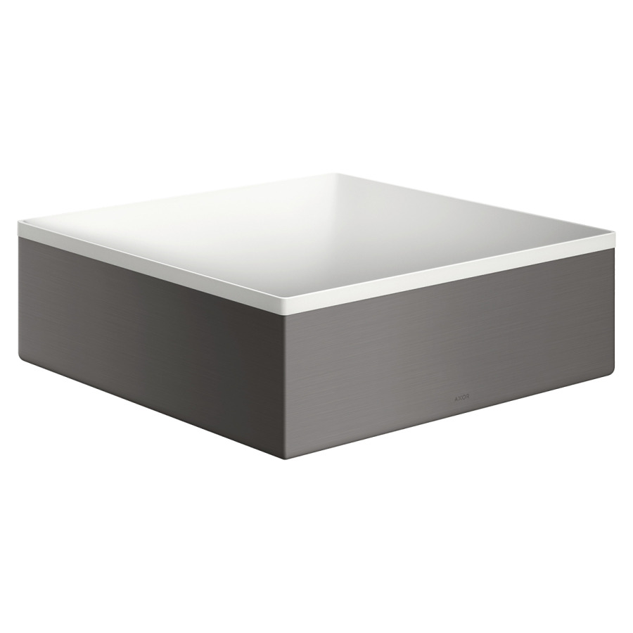 Lavabo à poser SUITE
28,5 x 28,5 cm, H 9,5 cm
SolidSurface, sans trop-plein