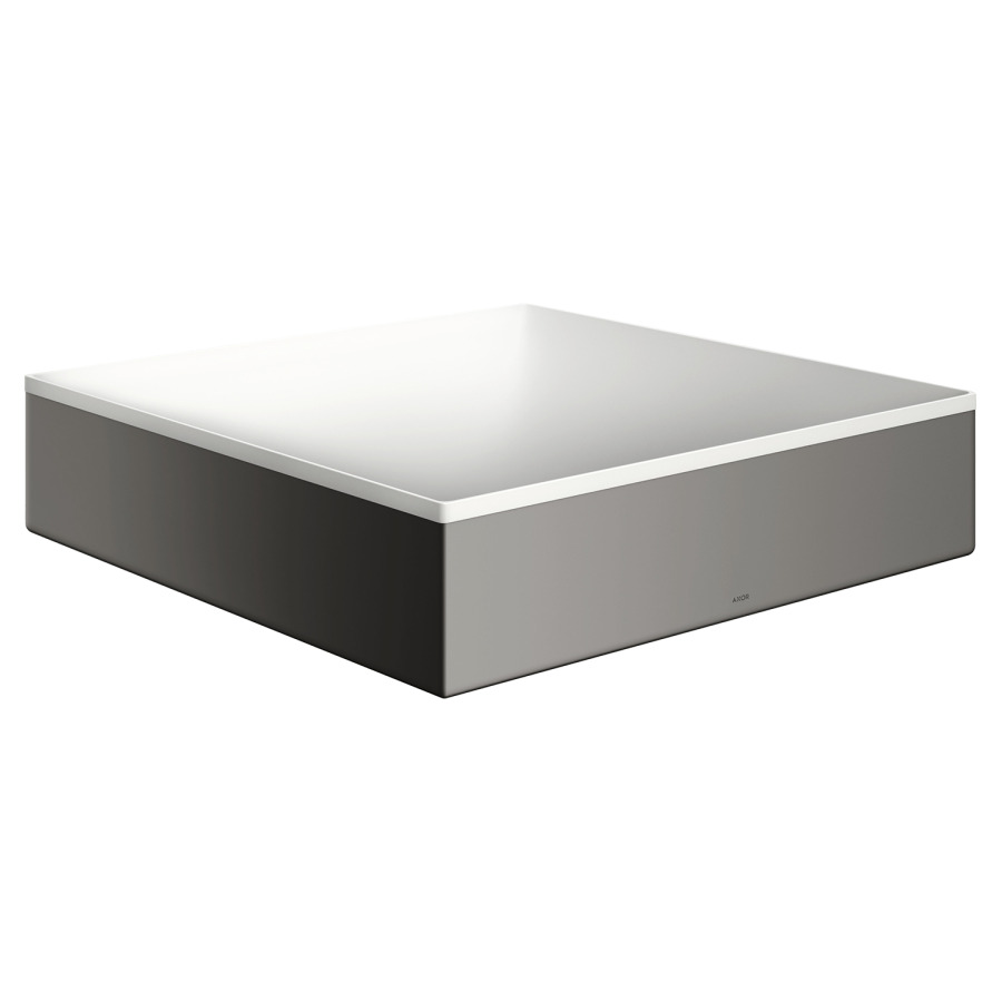 Lavabo à poser SUITE
40 x 40 cm, H 9,5 cm
SolidSurface, sans trop-plein