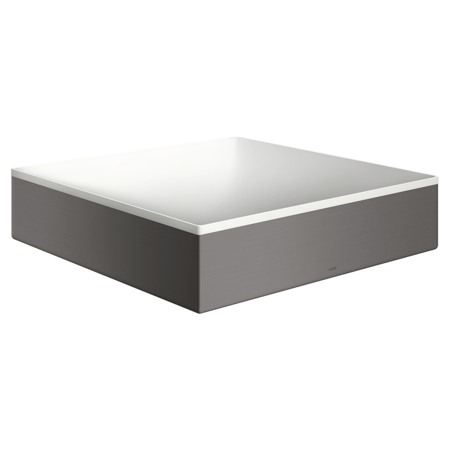 Lavabo à poser SUITE
40 x 40 cm, H 9,5 cm
SolidSurface, sans trop-plein
