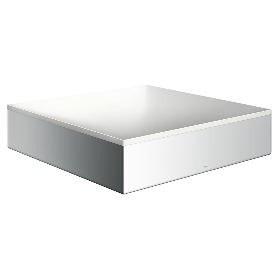 Lavabo à poser SUITE
40 x 40 cm, H 9,5 cm
SolidSurface, sans trop-plein