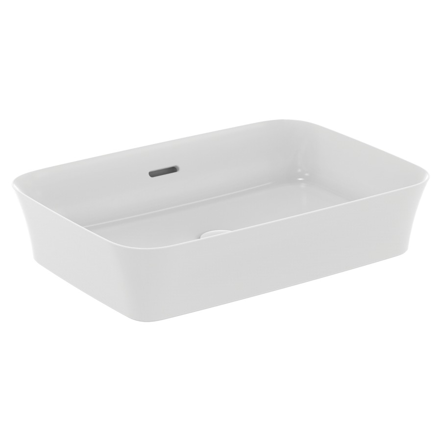 Lavabo à poser IPALYSS
55 x 14,5 x 38 cm, céramique
avec trop-plein, avec
matériel de fixation