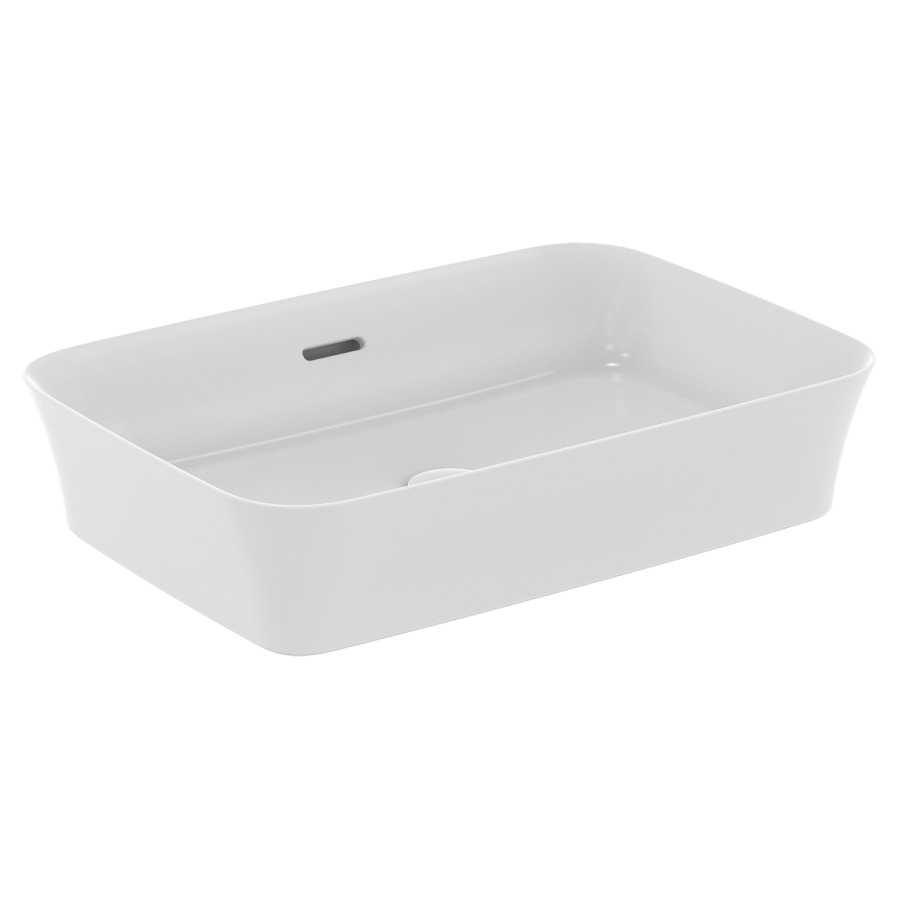 Lavabo à poser IPALYSS
55 x 14,5 x 38 cm, céramique
avec trop-plein, avec
matériel de fixation