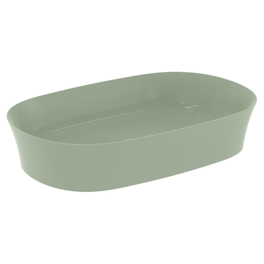 Lavabo à poser IPALYSS ovale
60 x 12 x 38 cm, céramique
sans trop-plein, avec
matériel de fixation
(lavabos à poser colorés avec
vidage non obturable coloré
vidage non obturable blanc
853 192 doit être commandée
séparément)