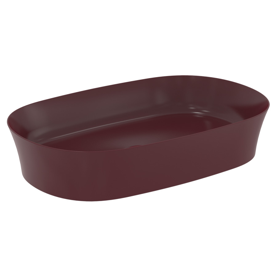 Lavabo à poser IPALYSS ovale
60 x 12 x 38 cm, céramique
sans trop-plein, avec
matériel de fixation
(lavabos à poser colorés avec
vidage non obturable coloré
vidage non obturable blanc
853 192 doit être commandée
séparément)