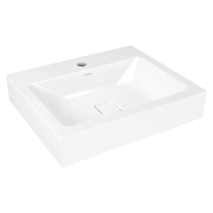 Lavabo à poser CONO
60 x 50 x 12 cm, acier
matériel de fixation
sans trop-plein
