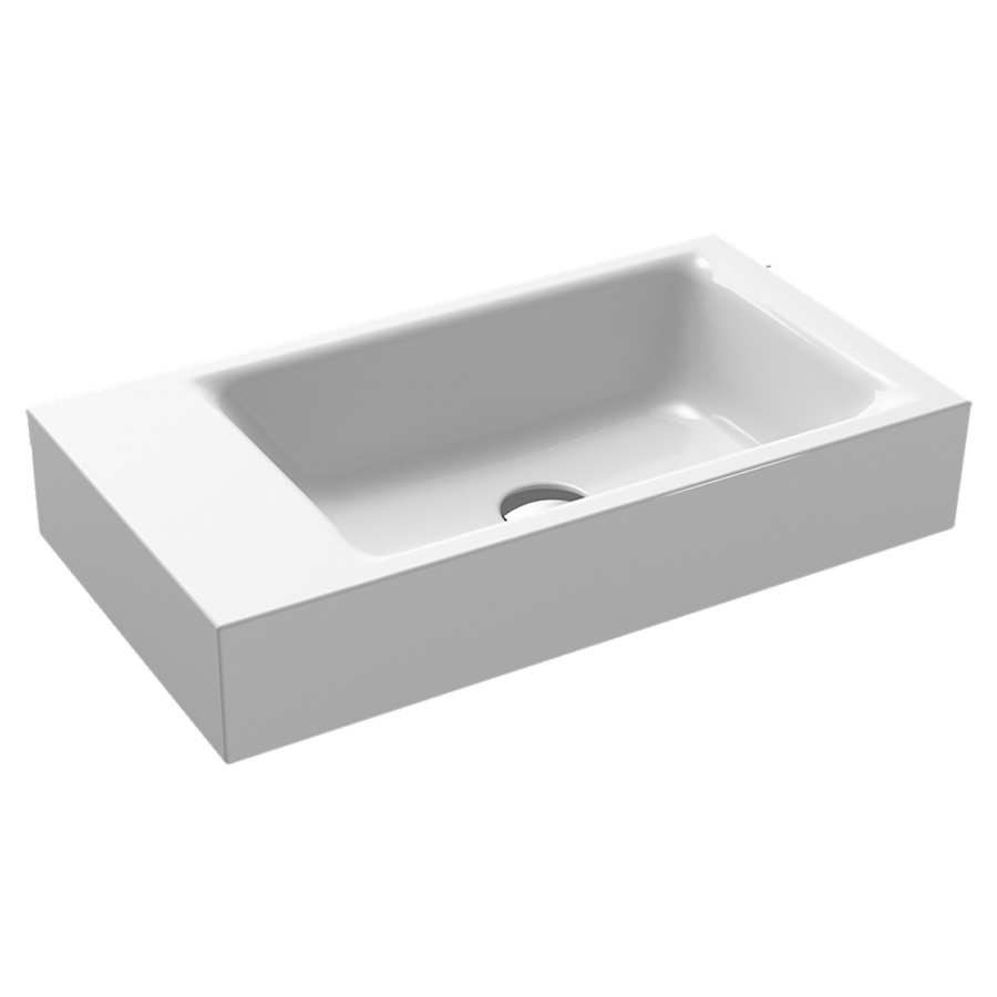 Lavabo à poser PURO
55 x 30 x 10 cm, acier
sans trop-plein