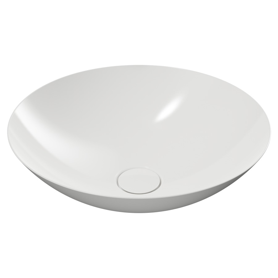Lavabo à poser AVELLINO
D 45 cm, acier
sans trop-plein