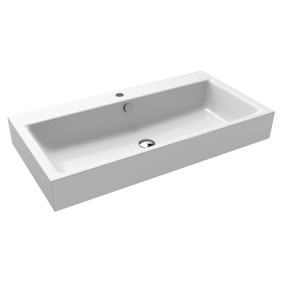 Lavabo PURO
90 x 46 x 12 cm, acier
avec garniture de trop-plein
noir mat et isolation phonique
émaillé des deux côtés