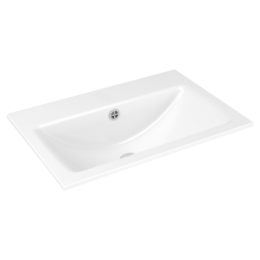 Lavabo à encastrer OBJECT Q
60 x 40 cm, acier
avec garniture de trop-plein
noir mat et isolation phonique
émaillé des deux côtés