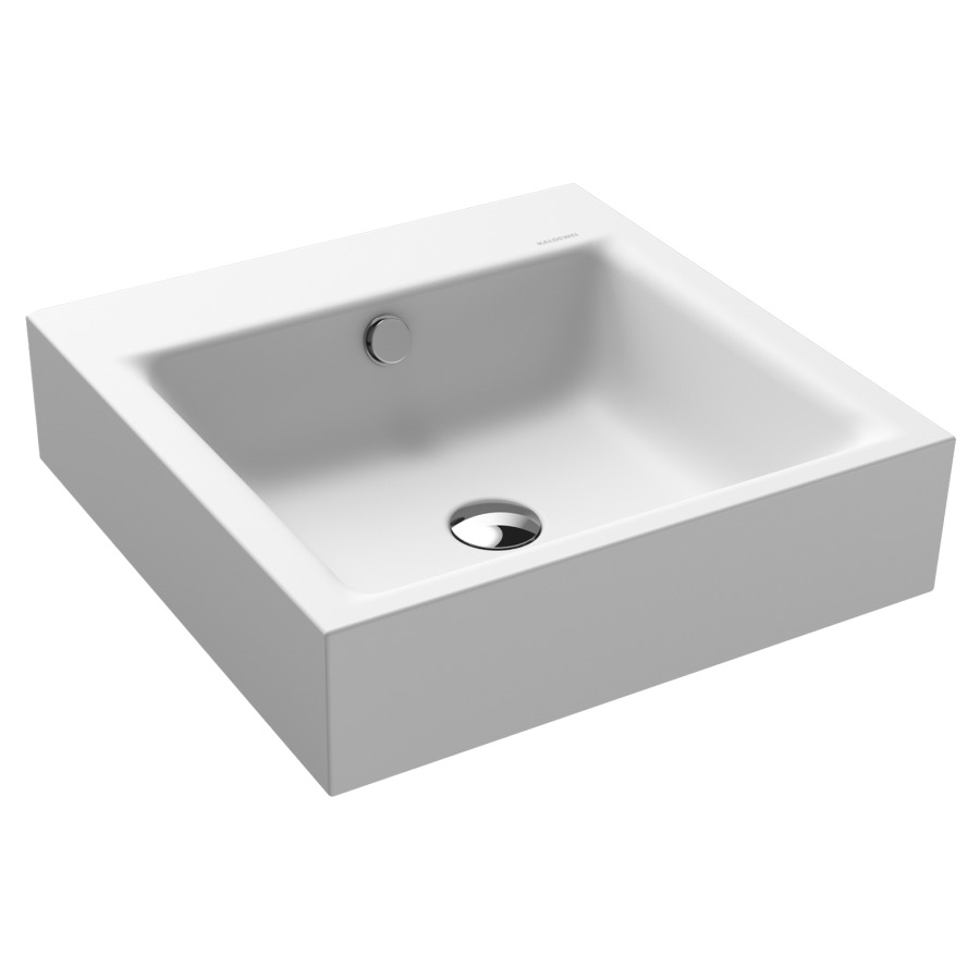 Lavabo PURO
46 x 46 x 12 cm, acier
avec garniture de trop-plein
blanc et isolation phonique
émaillé des deux côtés