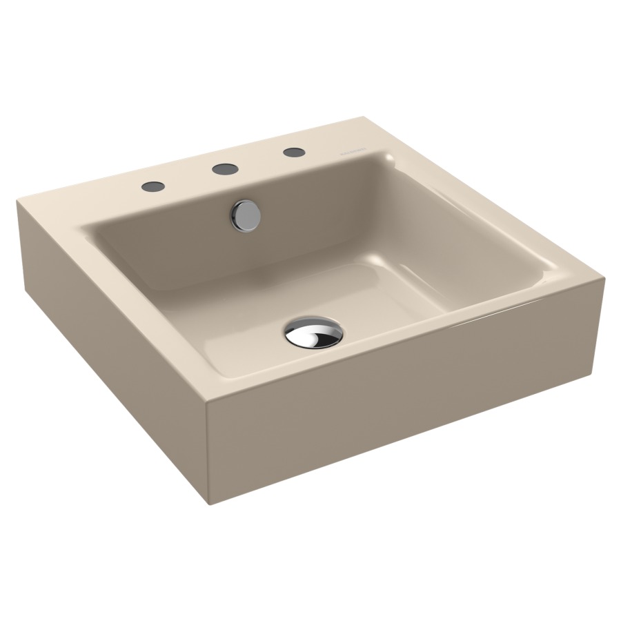 Lavabo PURO
46 x 46 x 12 cm, acier
avec garniture de trop-plein
blanc et isolation phonique
émaillé des deux côtés
