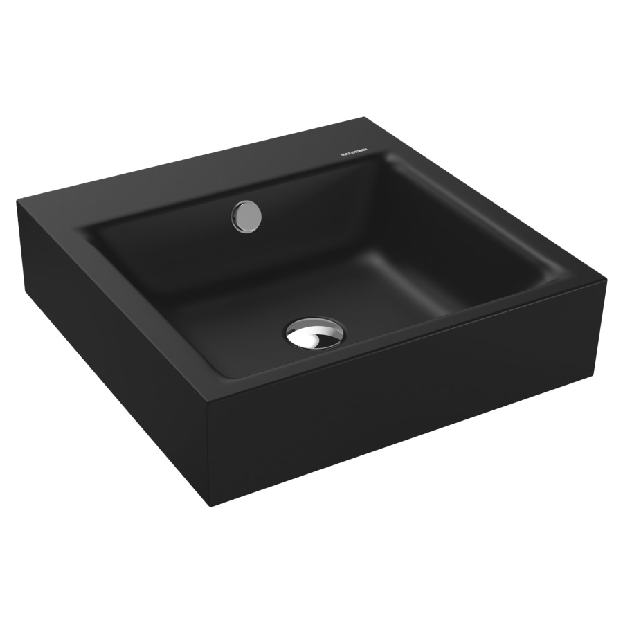Lavabo PURO
46 x 46 x 12 cm, acier
avec garniture de trop-plein
blanc et isolation phonique
émaillé des deux côtés