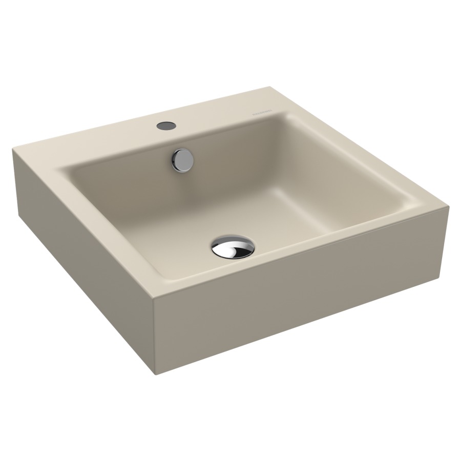 Lavabo PURO
46 x 46 x 12 cm, acier
avec garniture de trop-plein
blanc et isolation phonique
émaillé des deux côtés
