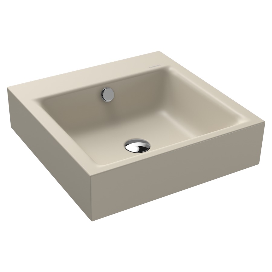 Lavabo PURO
46 x 46 x 12 cm, acier
avec garniture de trop-plein
blanc et isolation phonique
émaillé des deux côtés