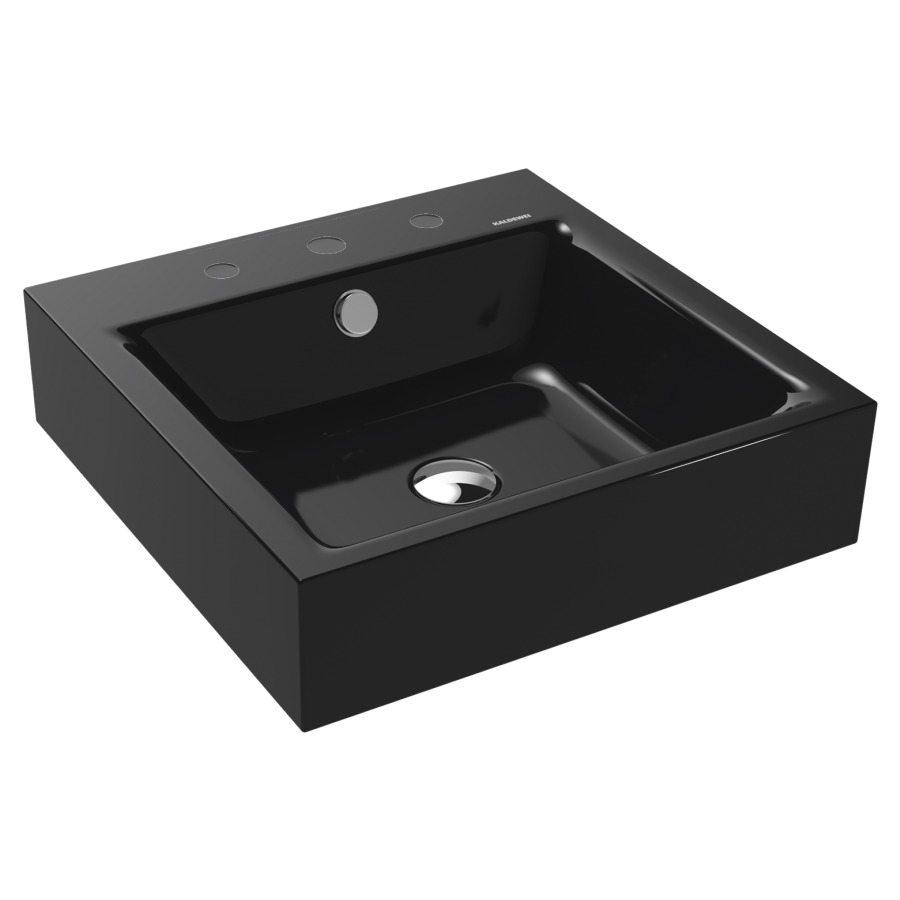 Lavabo PURO
46 x 46 x 12 cm, acier
avec garniture de trop-plein
blanc et isolation phonique
émaillé des deux côtés