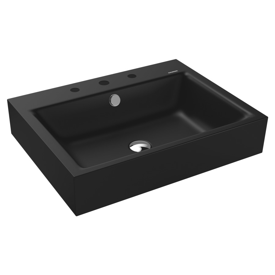 Lavabo PURO
60 x 46 x 12 cm, acier
avec garniture de trop-plein
blanc et isolation phonique
émaillé des deux côtés
