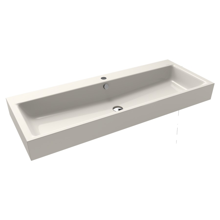 Lavabo PURO
120 x 46 x 12 cm, acier
avec garniture de trop-plein
blanc et isolation phonique
émaillé des deux côtés