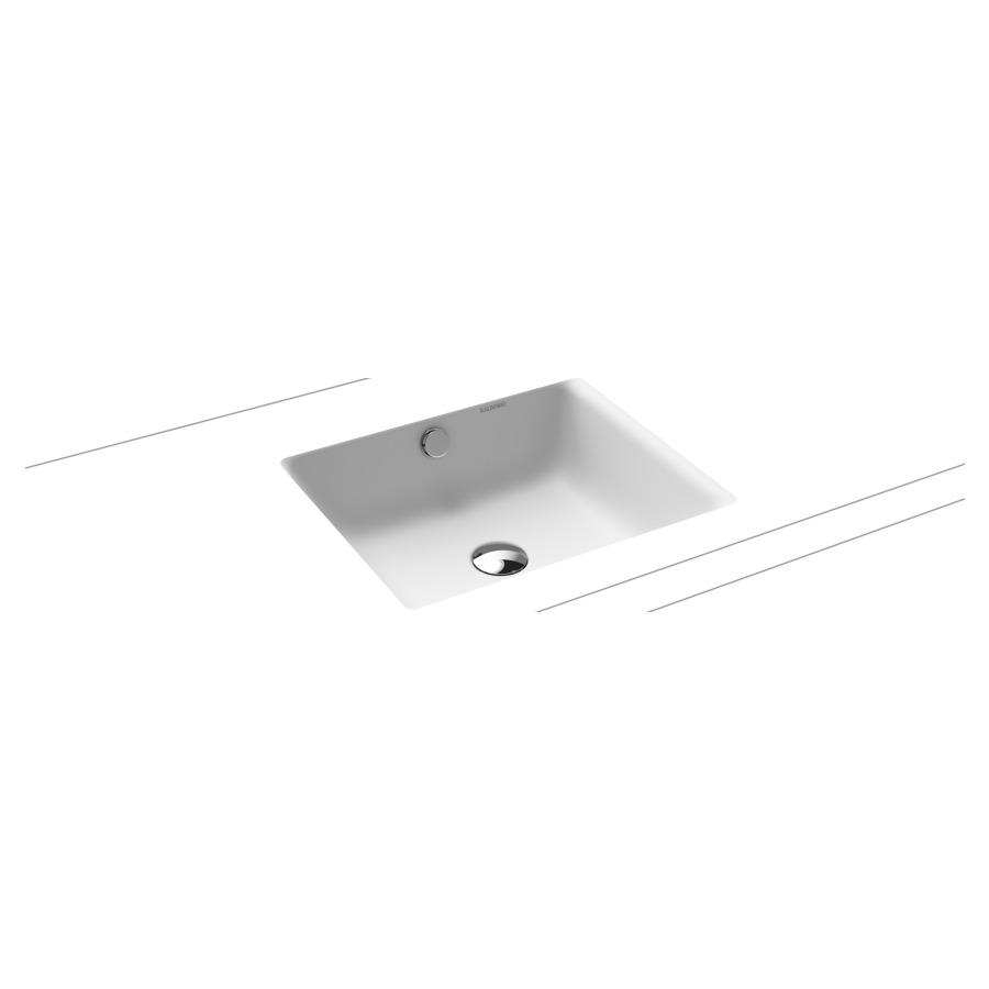 Lavabo à encastrer PURO
46 x 38,5 cm, acier
avec garniture de trop-plein
blanc et isolation phonique
émaillé des deux côtés