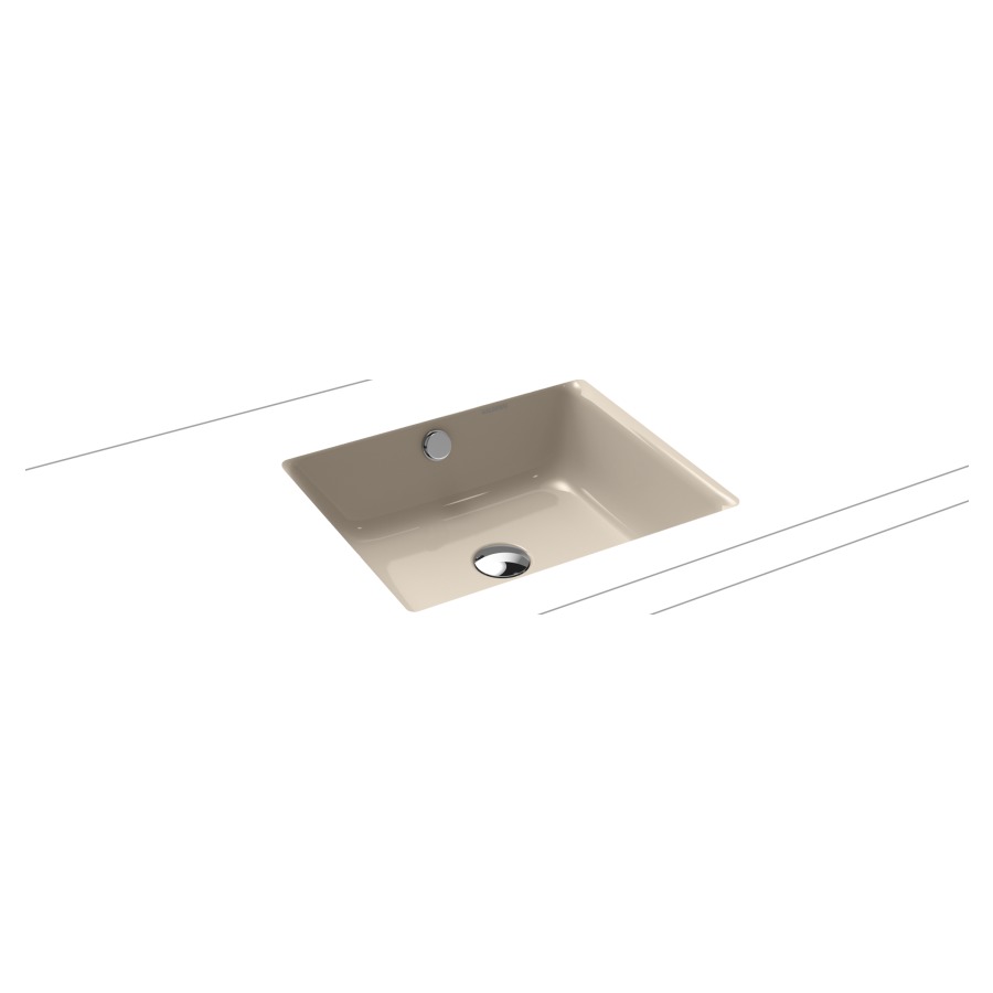 Lavabo à encastrer PURO
46 x 38,5 cm, acier
avec garniture de trop-plein
blanc et isolation phonique
émaillé des deux côtés