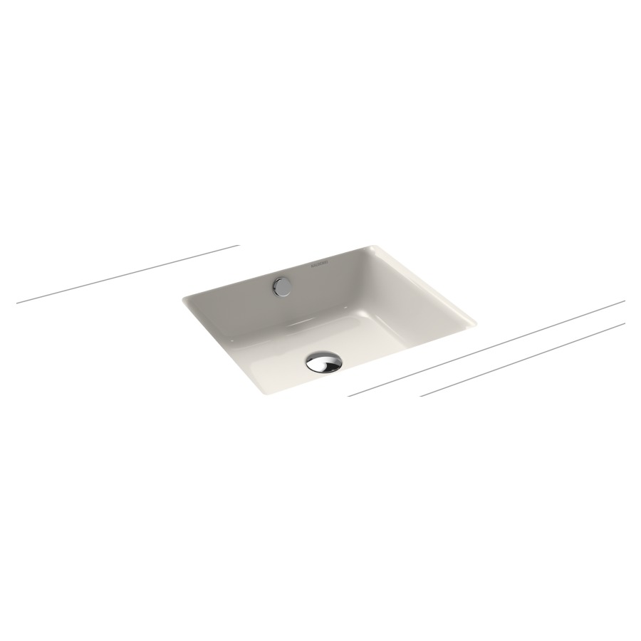 Lavabo à encastrer PURO
46 x 38,5 cm, acier
avec garniture de trop-plein
blanc et isolation phonique
émaillé des deux côtés