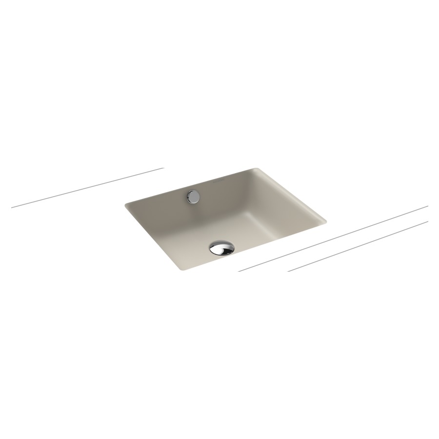 Lavabo à encastrer PURO
46 x 38,5 cm, acier
avec garniture de trop-plein
blanc et isolation phonique
émaillé des deux côtés