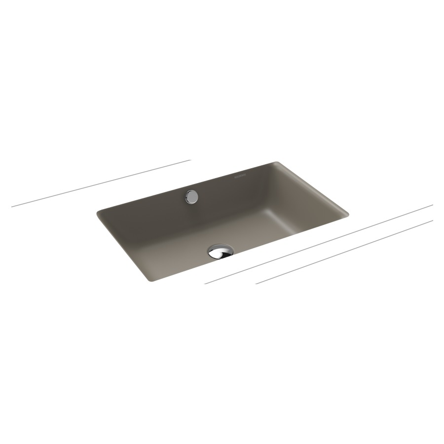 Lavabo à encastrer PURO
60 x 38,5 cm, acier
avec garniture de trop-plein
blanc et isolation phonique
émaillé des deux côtés