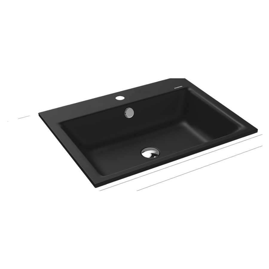 Lavabo à encastrer PURO
60 x 46 x 1,4 cm, acier
avec garniture de trop-plein
blanc et isolation phonique
émaillé des deux côtés