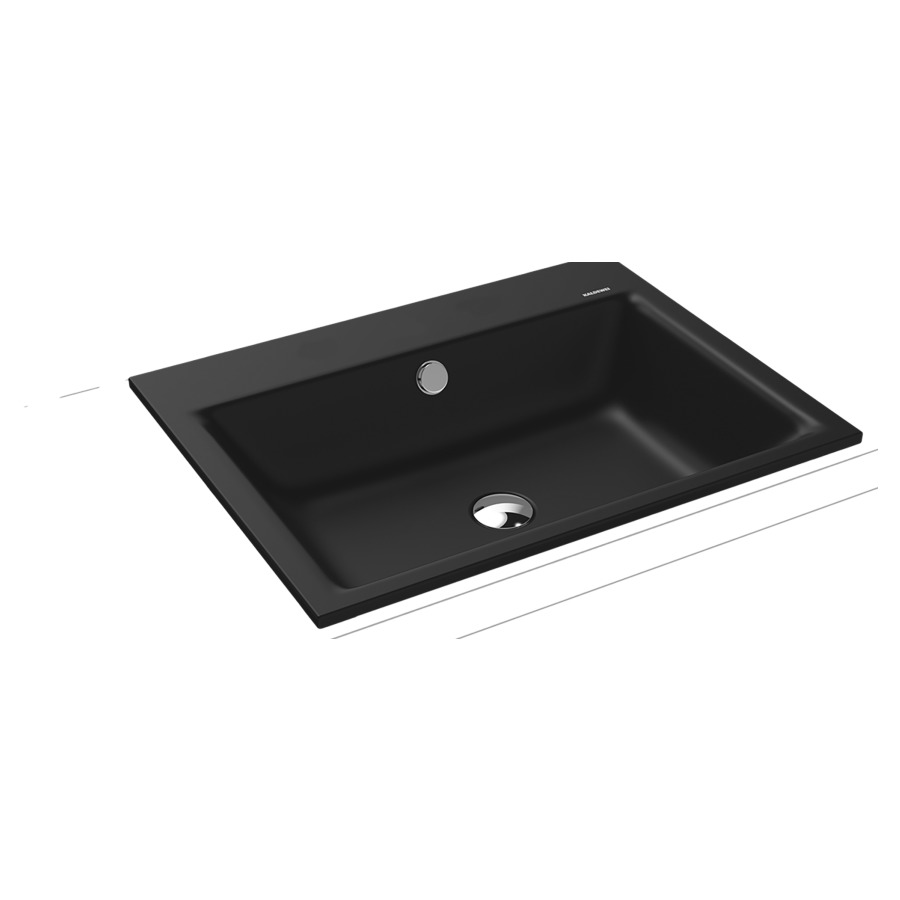 Lavabo à encastrer PURO
60 x 46 x 1,4 cm, acier
avec garniture de trop-plein
blanc et isolation phonique
émaillé des deux côtés