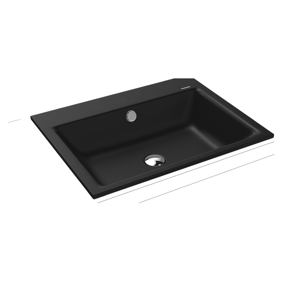 Lavabo à encastrer PURO
60 x 46 x 1,4 cm, acier
avec garniture de trop-plein
blanc et isolation phonique
émaillé des deux côtés