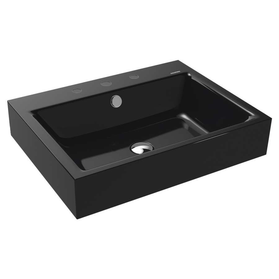 Lavabo à poser PURO
60 x 46 x 12 cm, acier
avec garniture de trop-plein
blanc et isolation phonique
émaillé des deux côtés