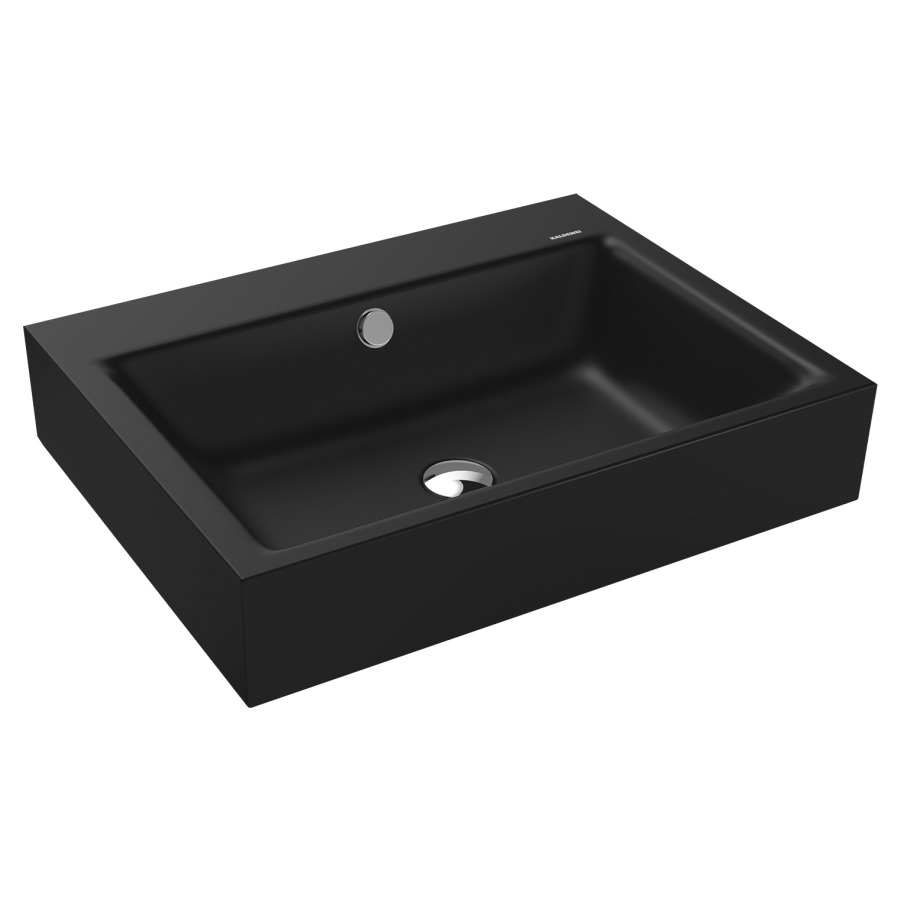 Lavabo à poser PURO
60 x 46 x 12 cm, acier
avec garniture de trop-plein
blanc et isolation phonique
émaillé des deux côtés