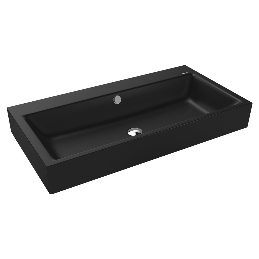 Lavabo à poser PURO
90 x 46 x 12 cm, acier
avec garniture de trop-plein
blanc et isolation phonique
émaillé des deux côtés