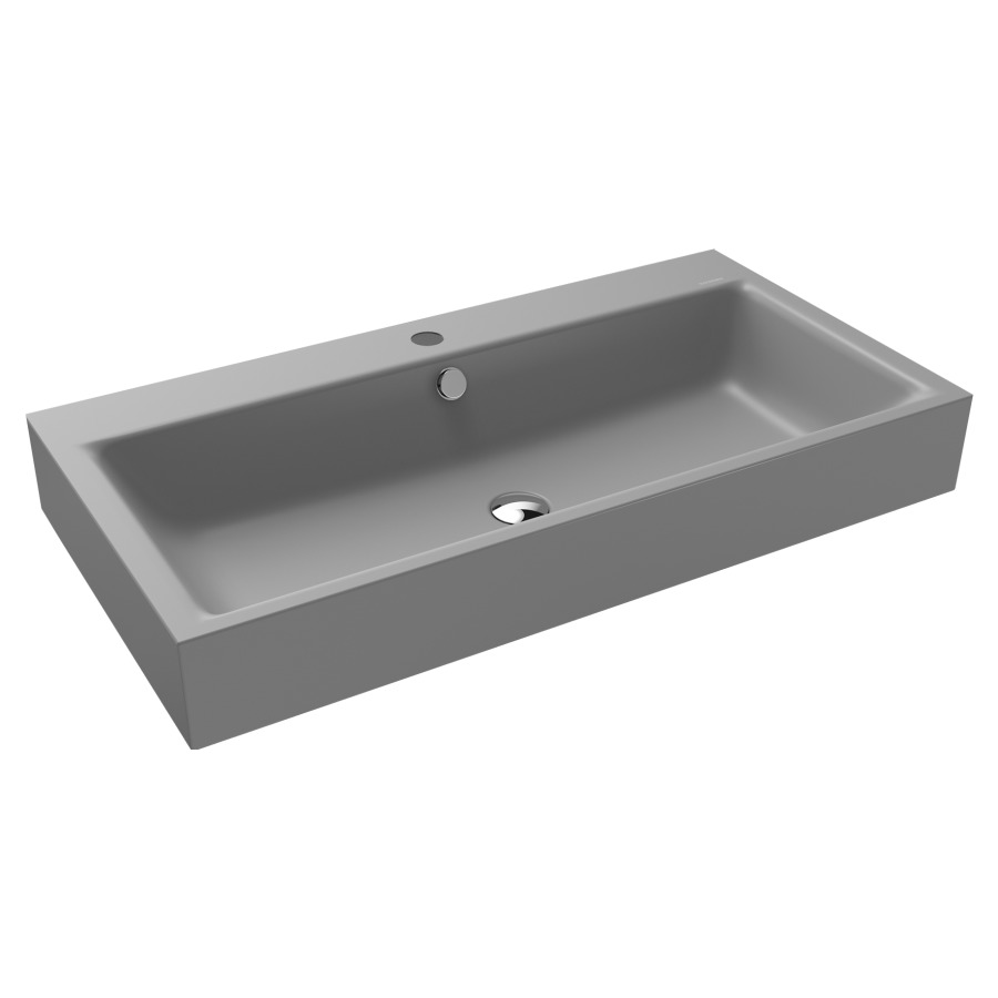 Lavabo à poser PURO
90 x 46 x 12 cm, acier
avec garniture de trop-plein
blanc et isolation phonique
émaillé des deux côtés