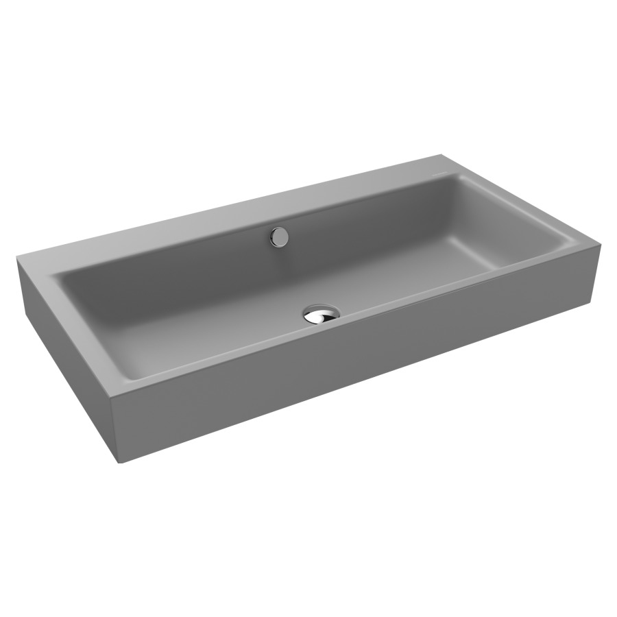 Lavabo à poser PURO
90 x 46 x 12 cm, acier
avec garniture de trop-plein
blanc et isolation phonique
émaillé des deux côtés