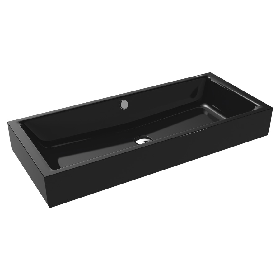 Lavabo à poser PURO S
90 x 38,5 x 12 cm, acier
avec garniture de trop-plein
blanc et isolation phonique
émaillé des deux côtés