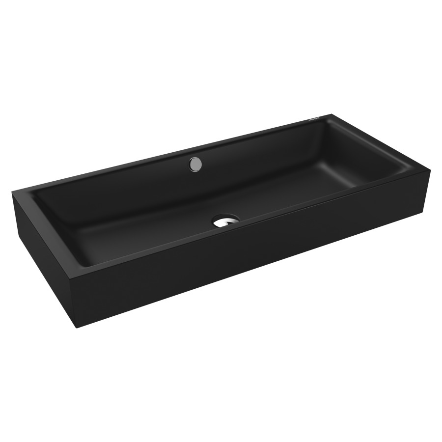 Lavabo à poser PURO S
90 x 38,5 x 12 cm, acier
avec garniture de trop-plein
blanc et isolation phonique
émaillé des deux côtés