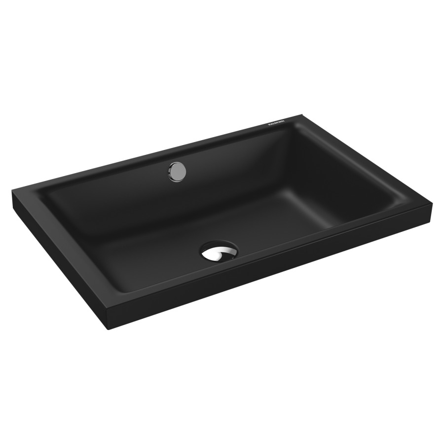 Lavabo à poser PURO S
60 x 38,5 x 4 cm, acier
avec garniture de trop-plein
blanc et isolation phonique
émaillé des deux côtés