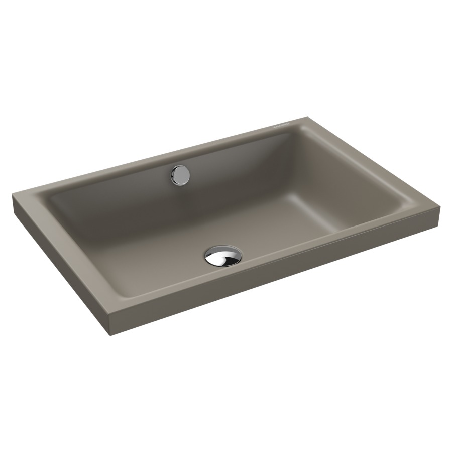 Lavabo à poser PURO S
60 x 38,5 x 4 cm, acier
avec garniture de trop-plein
blanc et isolation phonique
émaillé des deux côtés