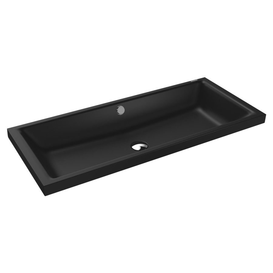 Lavabo à poser PURO S
90 x 38,5 x 4 cm, acier
avec garniture de trop-plein
blanc et isolation phonique
émaillé des deux côtés